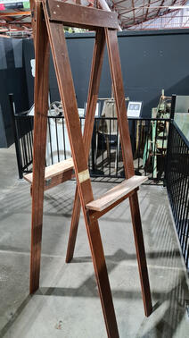 Image of double-sided Ugly Easel from the back